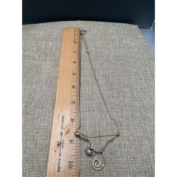 Betsey Johnson Welcome To The Jungle Gold Tone Monkey Pendant Necklace - Picture 6 of 7